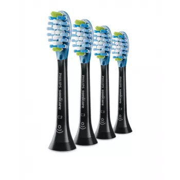Philips C3 Premium Plaque Defence HX9044/33 4x zwart sonische tandenborstelkoppen