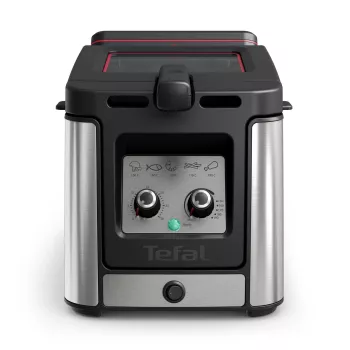 Tefal Clear Duo FR600D enkel 0,65 L tafelmodel 2000 W friteuse zwart, roestvrij staal