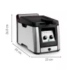 Tefal Clear Duo FR600D10 friteuse, 3,5 l, 2000 W, roestvrij staal/zwart