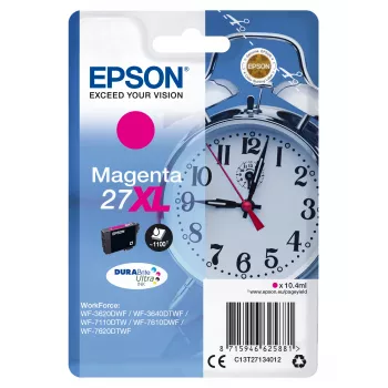 Epson wekker singlepack magenta 27XL DURABrite Ultra inkt