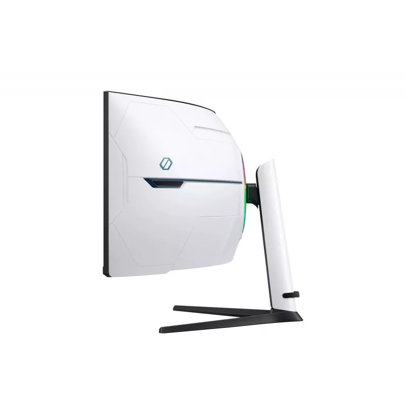 Samsung G95NC computermonitor 144,8 cm (57 inch) 7680 x 2160 pixel Dual UHD LED zwart, wit