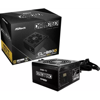 ASROCK voeding Challenger Cl-850g 850w 80+ Gold zwart ATX
