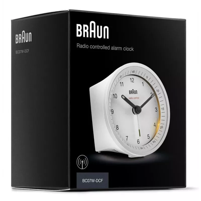 Braun BC07W-DCF quartzwekker wit