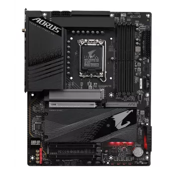 GIGABYTE Z790 AORUS ELITE AX moederbord - ondersteunt Intel Core 14e generatie, 16*+2+1 fasen digitale VRM, tot 7600 MHz DDR5 (OC), 4x PCIe 4.0 M.2, Wi-Fi 6E, 2,5 GbE LAN, USB 3.2 Gen 2x2
