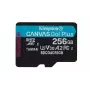 Kingston Technology 256 GB microSDXC Canvas Go Plus Gen4 200R A2 U3 enkele verpakking zonder adapter