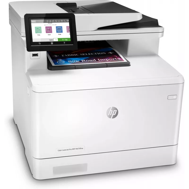 HP Color LaserJet Pro MFP M479fnw, printen, kopiëren, scannen, faxen, e-mail, scannen naar e-mail/PDF; 50-vel niet-gekrulde ADF