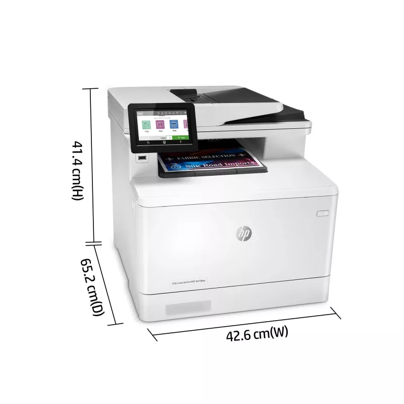 HP Color LaserJet Pro MFP M479fnw, printen, kopiëren, scannen, faxen, e-mail, scannen naar e-mail/PDF; 50-vel niet-gekrulde ADF