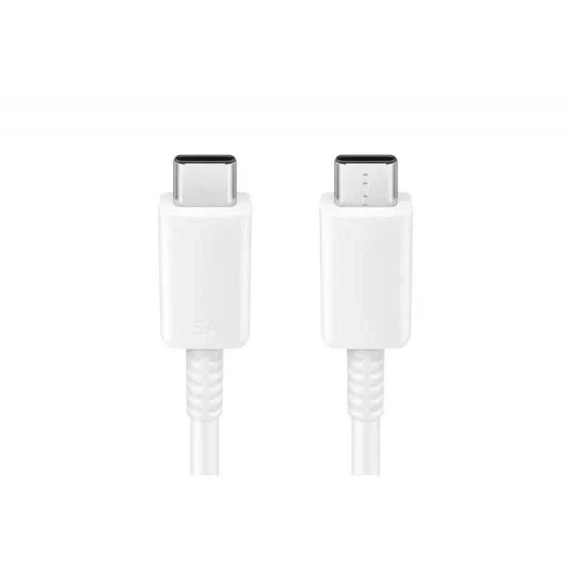 Samsung EP-DN975 - USB-kabel - USB-C (M) naar USB-C (M) - USB 2.0 - 1 m - USB-voeding (5A, 100 W) - wit - voor Galaxy Note10, Note10+, Note10+