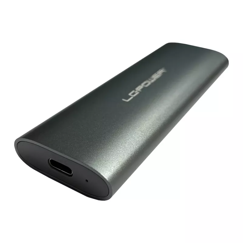 LC-POWER M.2 SSD-behuizing (NVMe & SATA), USB 3.2 Gen.2x1, antraciet - Lc-m2-c-multi-2