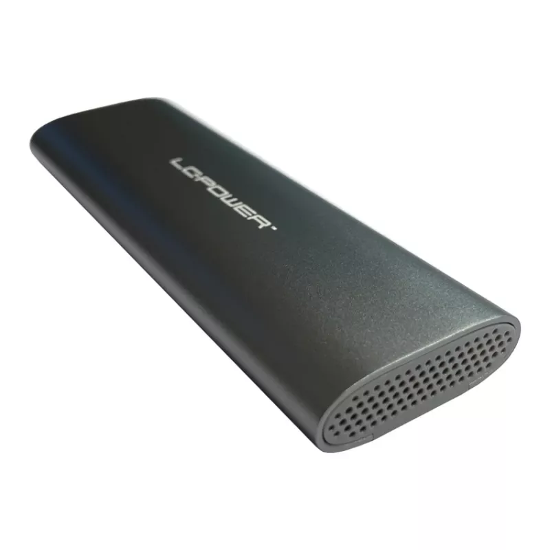 LC-POWER M.2 SSD-behuizing (NVMe & SATA), USB 3.2 Gen.2x1, antraciet - Lc-m2-c-multi-2