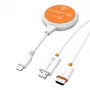 j5create JVAW62 ScreenCast USB-C® draadloze display HDMI™-extender, wit en oranje