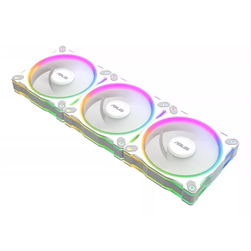 Behuizingsventilator ASUS Prime MR120 120 mm 1600 RPM wit (3-pack, LED, 58 CFM, 23 dB)