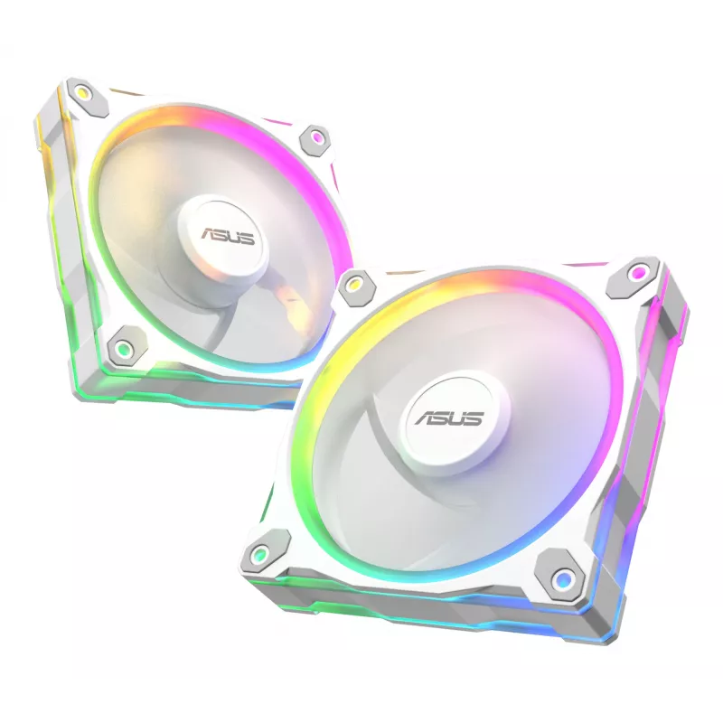 Behuizingsventilator ASUS Prime MR120 120 mm 1600 RPM wit (3-pack, LED, 58 CFM, 23 dB)