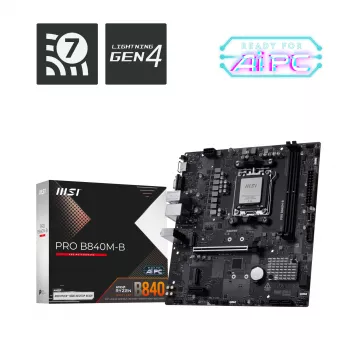 MSI PRO B840M-B moederbord AMD B840 socket AM5 micro ATX