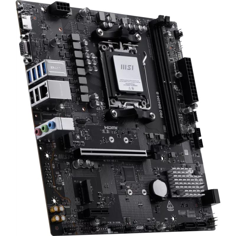 MSI PRO B840M-B moederbord AMD B840 socket AM5 micro ATX