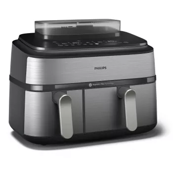 Philips 5000 series NA555/00 friteuse dubbel 9 L losstaand 2750 W heteluchtfriteuse zilver