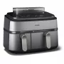 Philips 5000 series NA555/00 friteuse dubbel 9 L losstaand 2750 W heteluchtfriteuse zilver