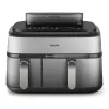 Philips 5000 series NA555/00 friteuse dubbel 9 L losstaand 2750 W heteluchtfriteuse zilver