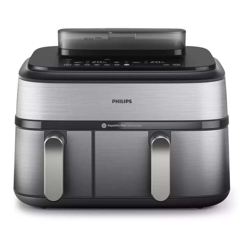 Philips 5000 series NA555/00 friteuse dubbel 9 L losstaand 2750 W heteluchtfriteuse zilver