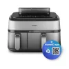 Philips 5000 series NA555/00 friteuse dubbel 9 L losstaand 2750 W heteluchtfriteuse zilver