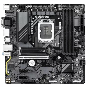 GIGABYTE B760M DS3H GEN5 moederbord - ondersteunt Intel Core 14e gen CPU's, 6+2+1 fasen digitale VRM, tot 5600MHz DDR5, 2xPCIe 4.0 M.2, 2.5GbE LAN, USB 3.2 Gen2