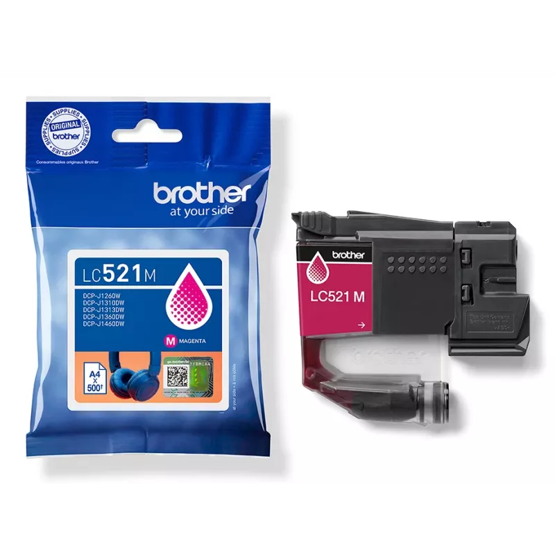 Brother LC521M originele printercartridge – magenta