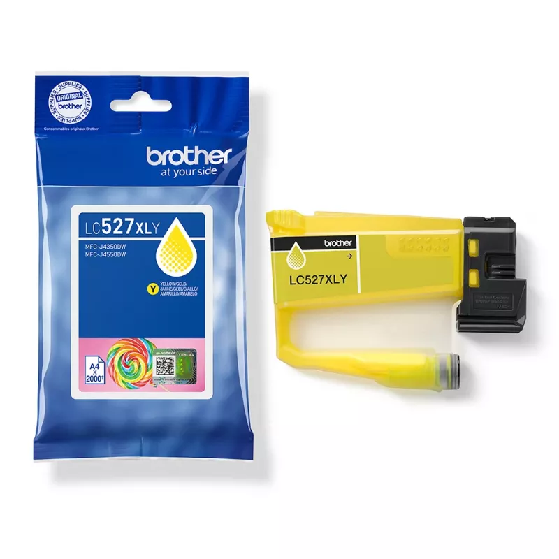 Brother originele LC527XLY inktcartridge met hoge capaciteit – geel