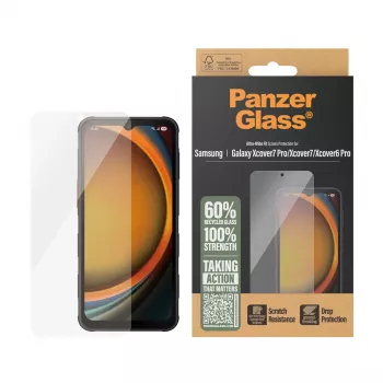 PanzerGlass ® displayschermfolie Samsung Galaxy Xcover7 Pro | Xcover7 | Xcover6 Pro | Ultra-Wide Fit