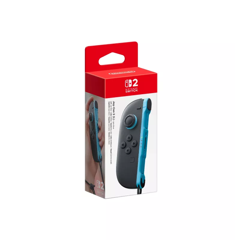 Nintendo Joy-Con™ 2 (L) lichtblauw, joystick, Nintendo Switch 2, opnametoets, D-pad, analoog/digitaal, draadloos, Bluetooth