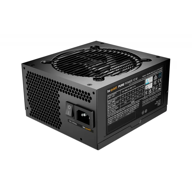 be quiet! Pure Power 13 M | 550W voeding 20+4 pin ATX ATX zwart