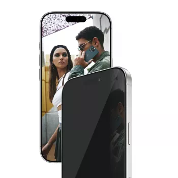 PanzerGlass SAFE. by ® 2-Way Privacy Screen Protector iPhone 17 | iPhone 16 Pro | Ultra-Wide Fit met EasyAligner
