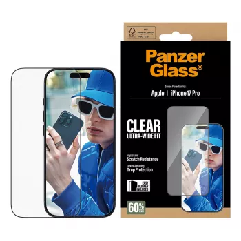 PanzerGlass displayschermfolie iPhone 17 Pro Ultra-Wide Fit EasyAligner krasvast stootvast