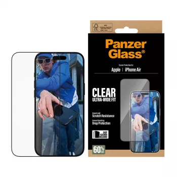 PanzerGlass ® displayschermfolie iPhone Air | Ultra-Wide Fit met EasyAligner