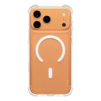 PanzerGlass CARE™ by ® Samba Case transparant met witte MagSafe iPhone 17 Pro Max