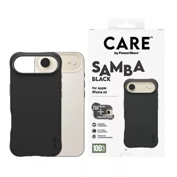 PanzerGlass CARE™ by ® Samba Case zwart met MagSafe iPhone Air
