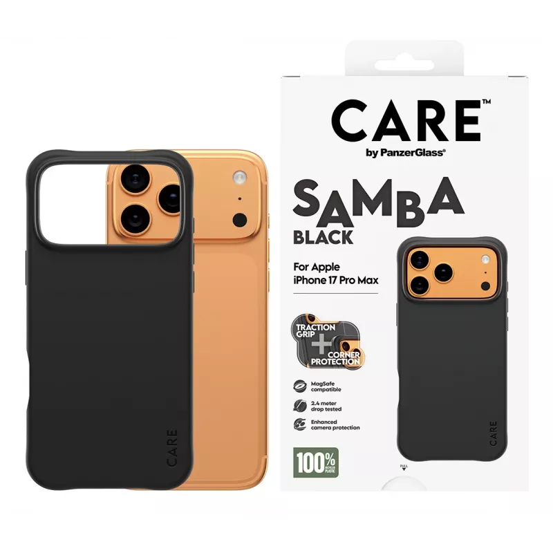 PanzerGlass CARE™ by ® Samba Case zwart met MagSafe iPhone 17 Pro Max