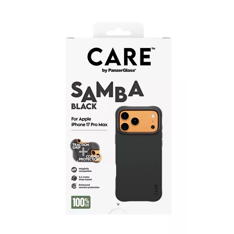 PanzerGlass CARE™ by ® Samba Case zwart met MagSafe iPhone 17 Pro Max