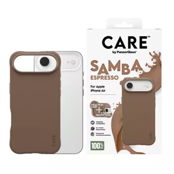 Hoesje PanzerGlass CARE by Fashionable Case Samba Espresso met MagSafe iPhone 17 Air