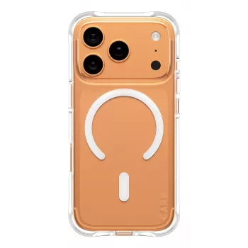 PanzerGlass CARE™ by ® Samba Case transparant met witte MagSafe iPhone 17 Pro