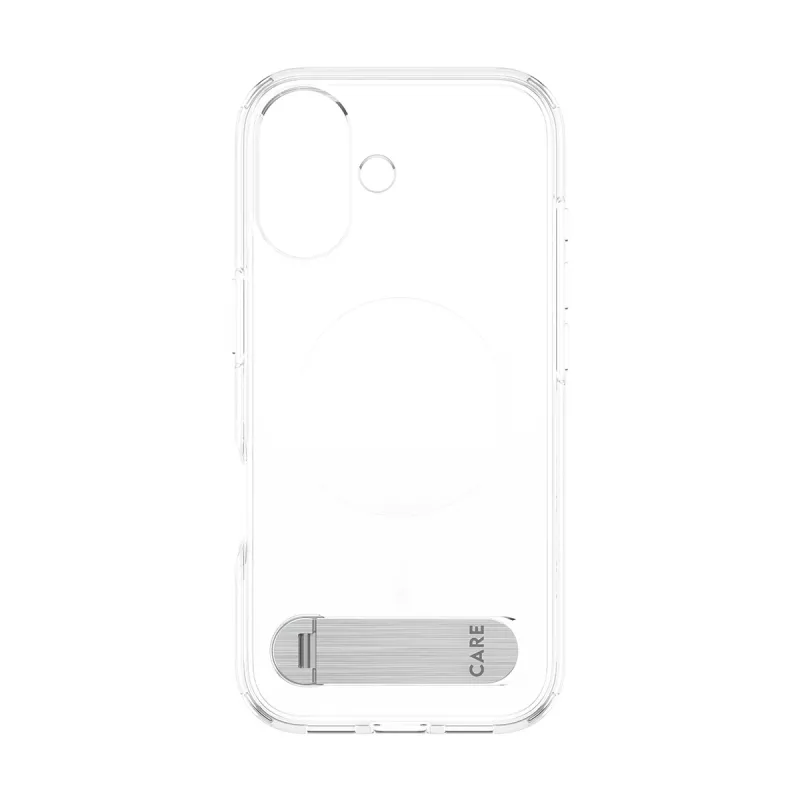 PanzerGlass CARE by Feature hoesje, transparant, met kickstand & MagSafe, iPhone 17