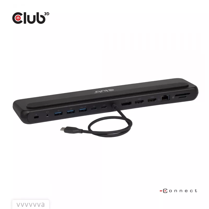 Dockingstation club 3d CSV-2541 USB-C met HDMI- en DisplayPort-uitgangen
