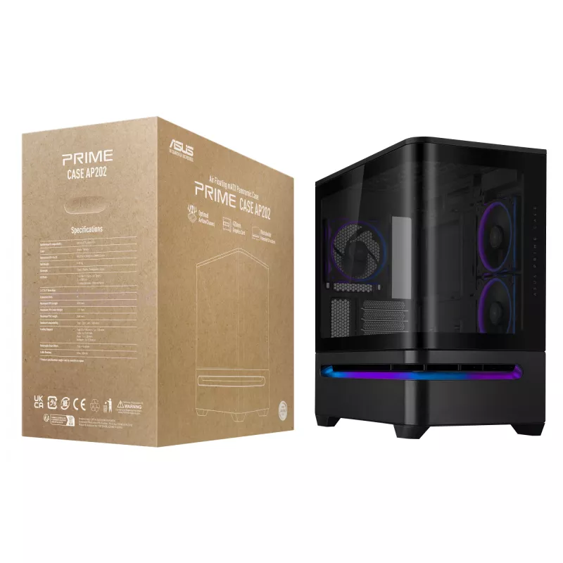 ASUS PRIME AP202 ARGB midi tower zwart