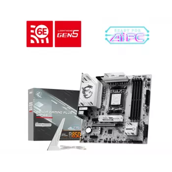 MSI B850M GAMING PLUS WIFI6E moederbord AMD B850 socket AM5 micro ATX