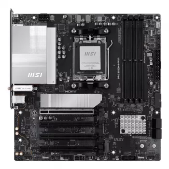 Moederbord MSI PRO B850M-P WIFI micro ATX, AMD B850, socket AM5, 4×DDR5 DIMM, 3×M.2, Wi‑Fi 7, 5Gb LAN