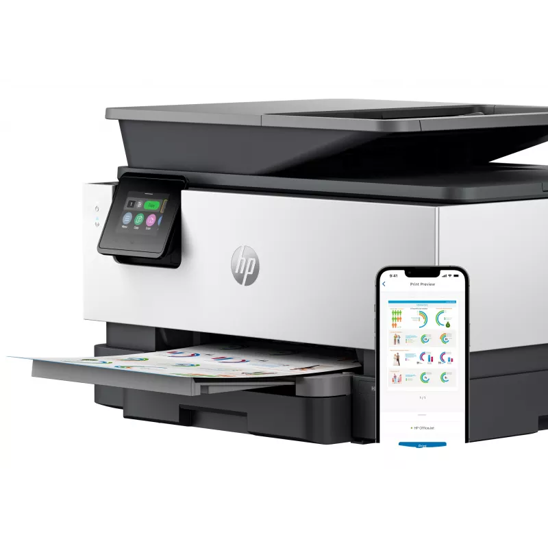 HP OfficeJet Pro 9120e draadloze all-in-one kleurenprinter, Instant Ink; dubbelzijdig printen