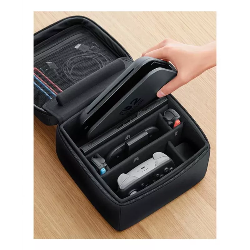 Nintendo Switch 2 All-In-One Carrying Case, reisetui, Nintendo, zwart, Nintendo Switch 2, rits