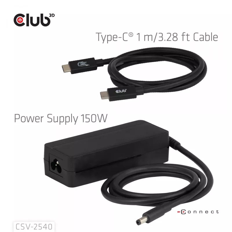 Dockingstation CLUB 3D 14-1 USB-C Quad Display USB4 met 2× USB 2.0-aansluitingen