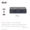 CLUB3D USB-C® bidirectionele video- + data- + PD-switch, USB Type-C, 2x DisplayPort, 7680 x 4320 pixels, zwart, 8K Ultra HD, 120 Hz