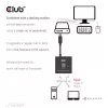 CLUB3D USB-C® bidirectionele video- + data- + PD-switch, USB Type-C, 2x DisplayPort, 7680 x 4320 pixels, zwart, 8K Ultra HD, 120 Hz