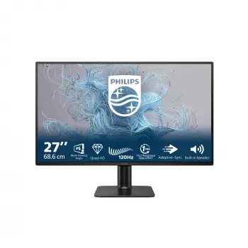 Philips 2000 serie 27E2N2500/00 computermonitor 68,6 cm (27 inch) 2560 x 1440 pixels Quad HD LCD zwart